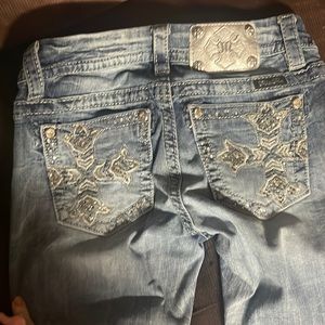 Miss me jeans size 26 easy boot cut mid rise